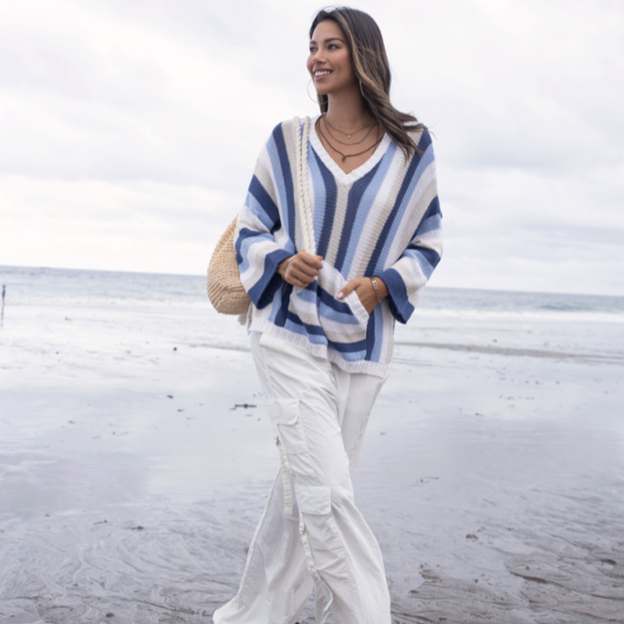 Striped Nautical Beach Sweater