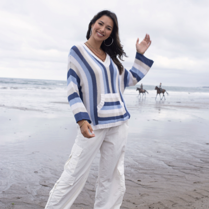 Striped Nautical Beach Sweater