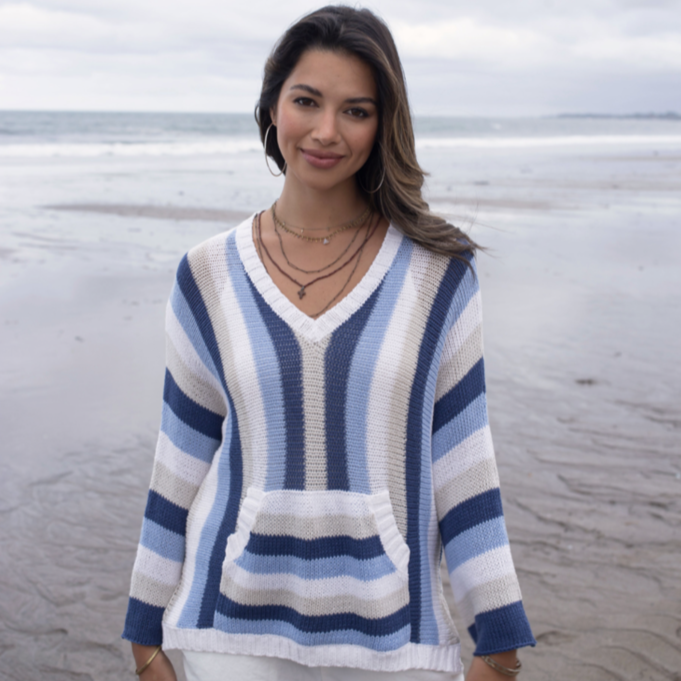 Striped Nautical Beach Sweater